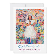 First Communion for Girl Customizable Invite