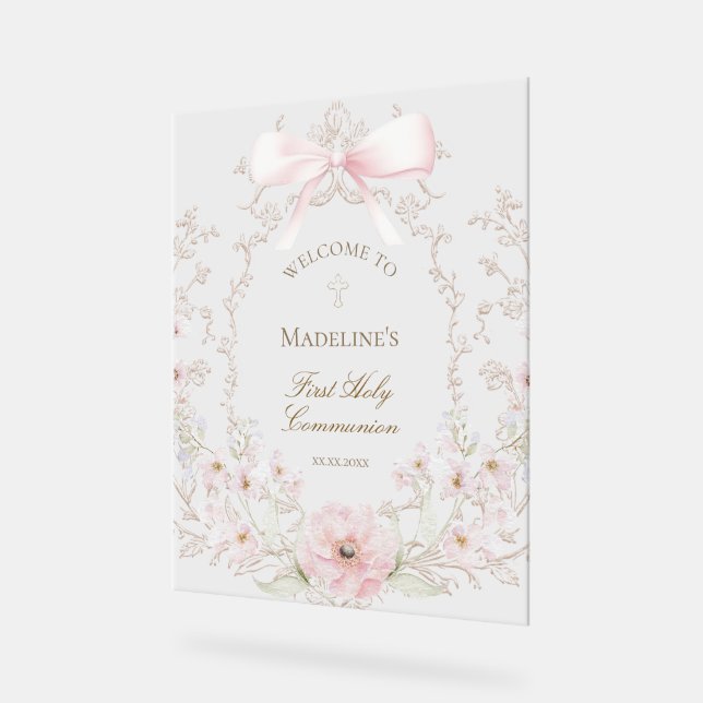 First Communion girl welcome (Angle)