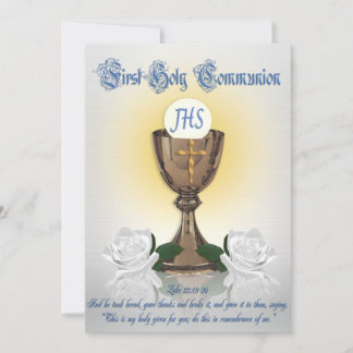 First communion invitation