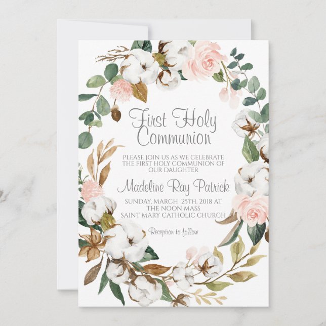 First Communion Invitation (Front)