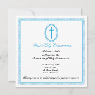 First communion invitation