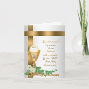 First communion invitation
