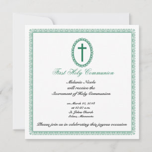 First communion invitation