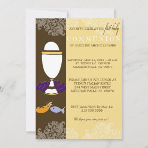 First Communion Invitation for Boys or Girls