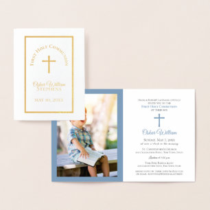 First Communion Invitation with Photo