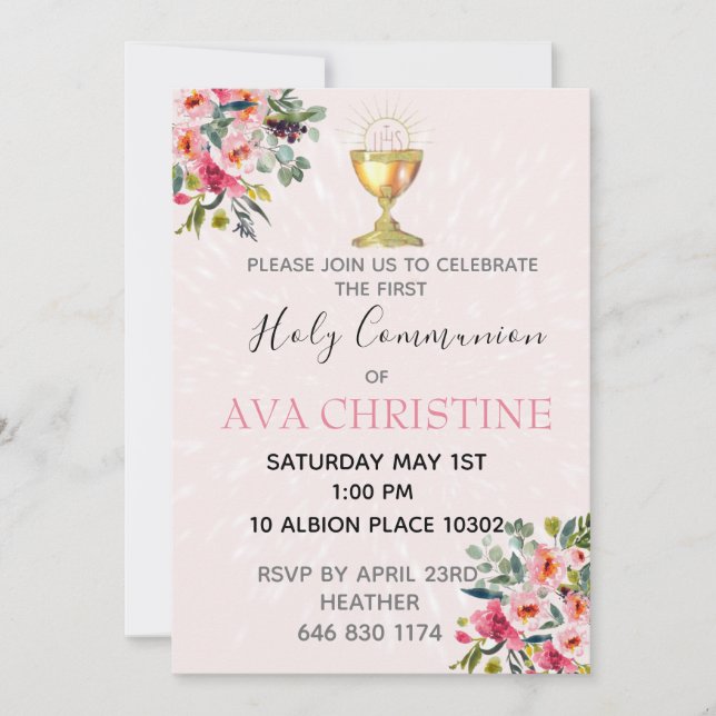 First Communion Invite (Front)