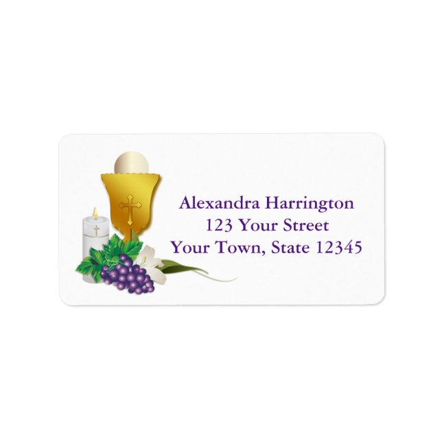 First Communion Label (Front)