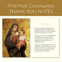 First Communion Mary Jesus and Eucharist