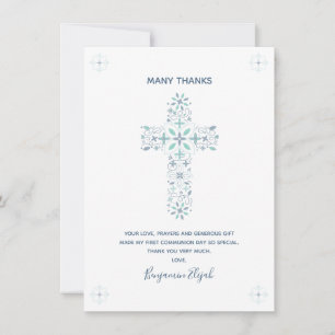 First Communion Personalized Thank You Card Notes