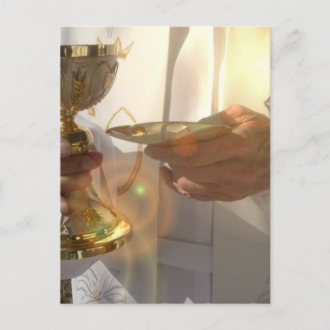 First Communion  Postcard (Front)