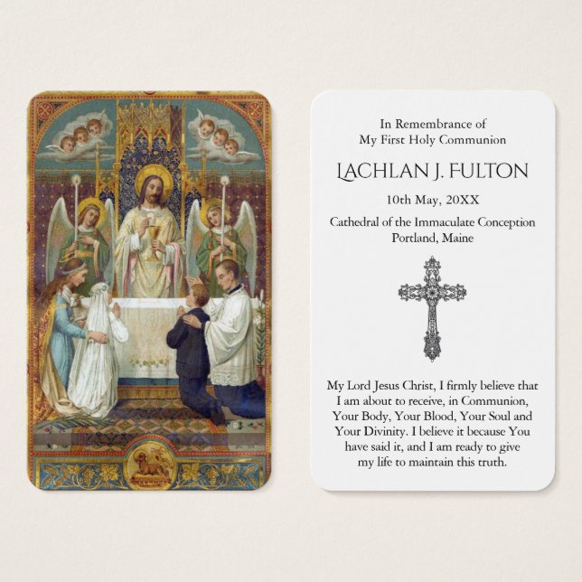 First Communion Prayers | Boy & Girl (Front & Back)