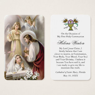 First Communion Prayers Girl Communion 3