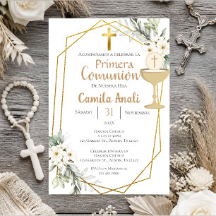 First Communion Spanish Invitation
