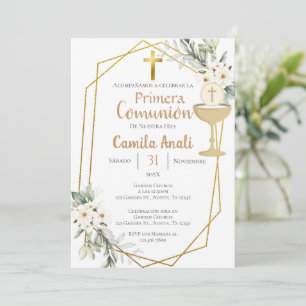 First Communion Spanish Invitation
