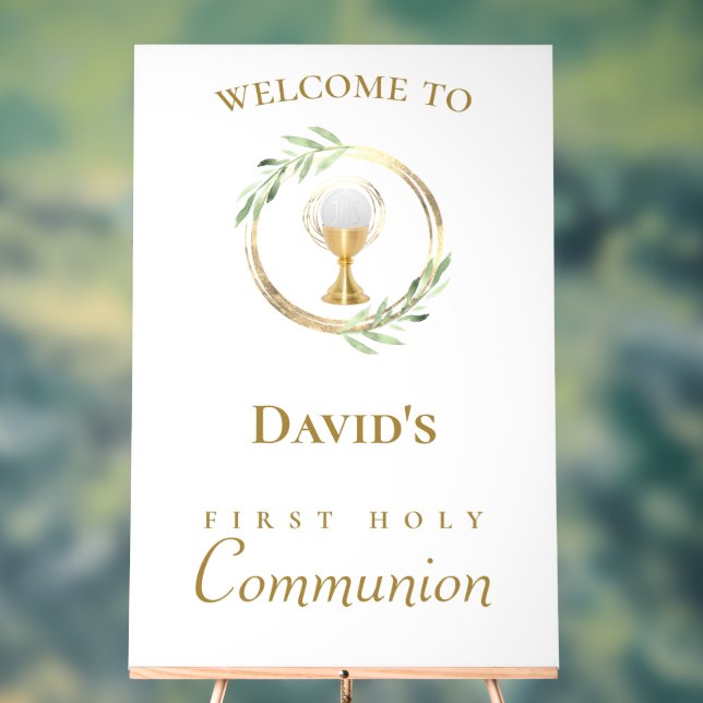 First Communion welcome sign (Neutral)