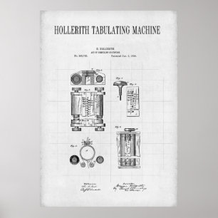 FIRST COMPUTER 1889 POSTER