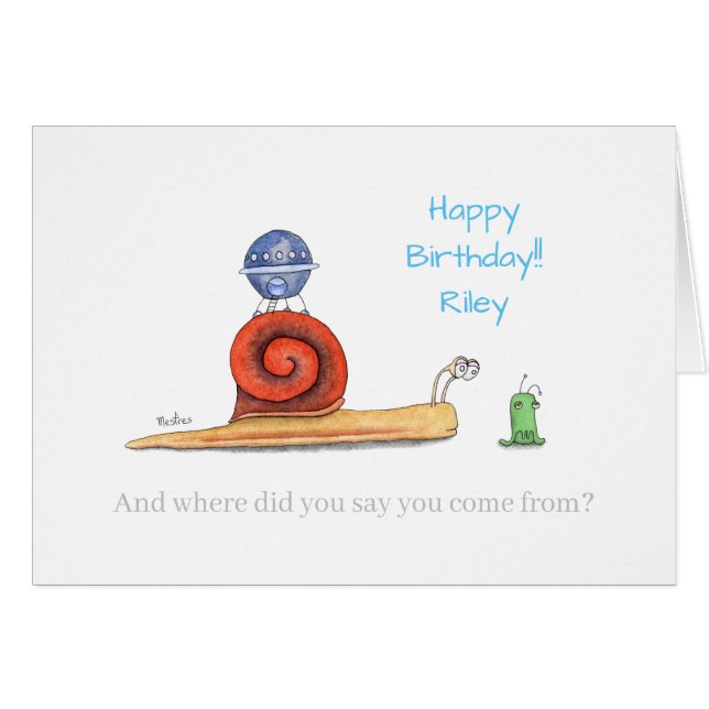 First Contact of Aliens and Snails. (Front Horizontal)