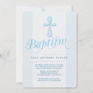First Cross Baptism Invitation