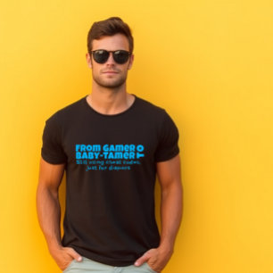 First dad day blue letter ironic T-Shirt