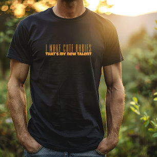 First  dad day orange letter humour T-Shirt