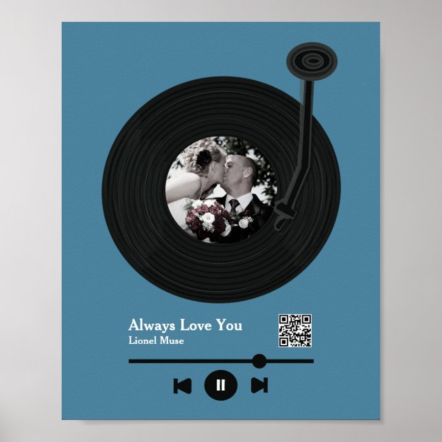 First Dance Music Record QR code Poster (Front)