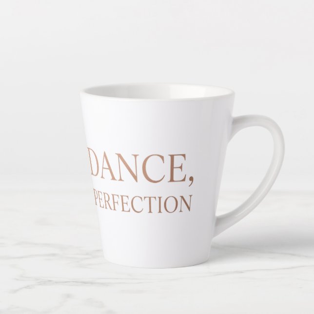 First Dance, Practiced to Perfection  Latte Mug (Right)