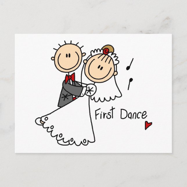 First Dance Wedding Tshirts and Gifts Postcard (Front)