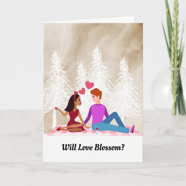 First Date Couple on Picnic Card (Front)