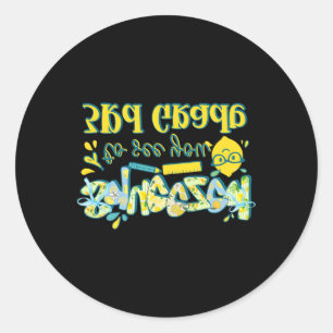 First Day 3rd Grade Teacher Lemon Clroom Back To S Classic Round Sticker