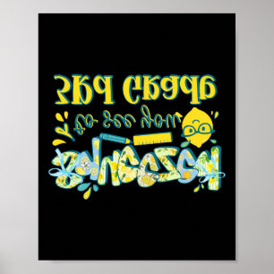 First Day 3rd Grade Teacher Lemon Clroom Back To S Poster