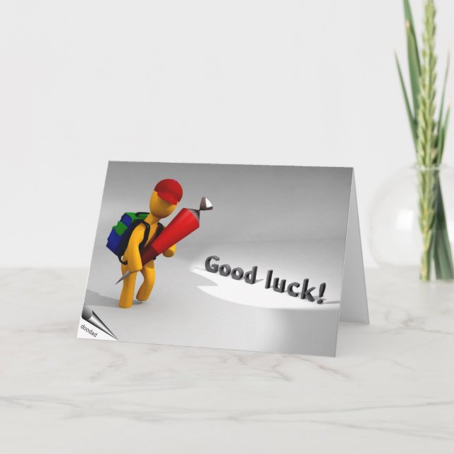 First day at school card (Front)