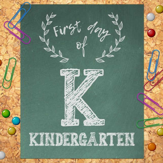 First Day Back to School, 1st Day of Kindergarten Photo Print (Creator Uploaded)