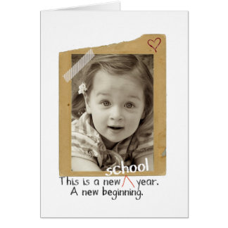 First day back to school photo cards