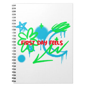 First Day Feels School Beginning  Notebook