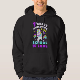First Day of 1st Grade, Back To School, Girl, Unic Hoodie