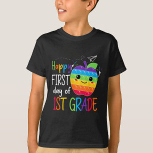 First day of 1st Grade Teacher Girls Boys Back To  T-Shirt