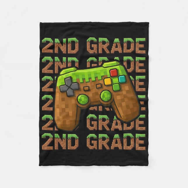 First Day Of 2nd Grade Level Begins Ck To School G Fleece Blanket (Front)