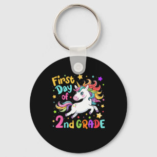 First Day Of 2nd Grade Second Grade Back To School Keychain