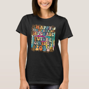 First Day Of 3rd Grade Future Class Of 2032 Leopar T-Shirt