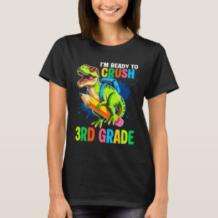 First Day Of 3rd Grade Shirt Boys Dinosaur Ck To S