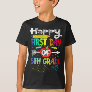 First Day of 5th Grade Teacher Back to School  T-Shirt