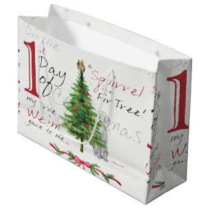 FIRST DAY OF CHRISTMAS WEIMS LARGE GIFT BAG
