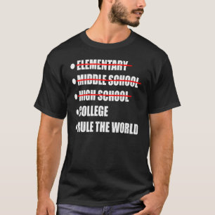 First Day Of College  Checklist T-Shirt