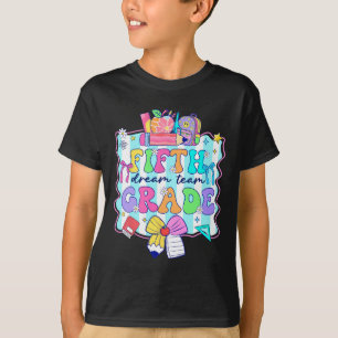 First Day Of Fifth Grade Back To School Cute Bow K T-Shirt