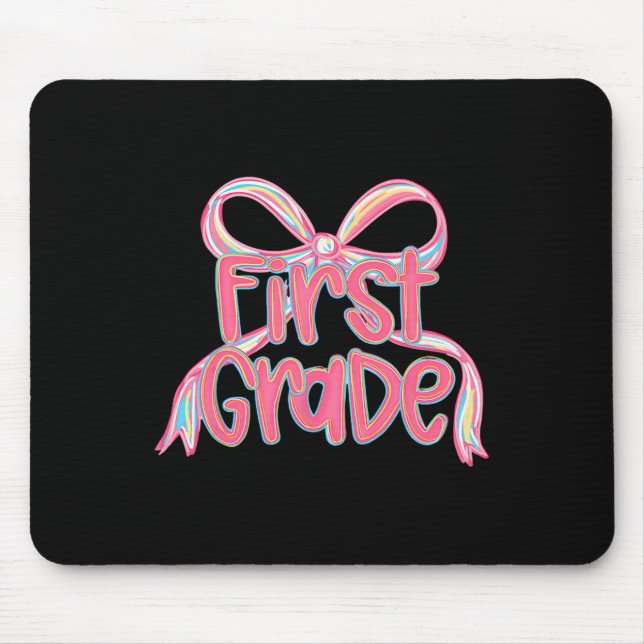 First Day Of First Grade Floral Bundle For Teacher Mouse Pad (Front)