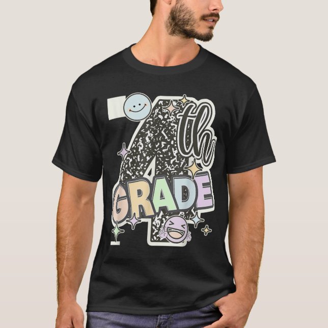 First Day Of Fourth Grade Composition Notebook  T-Shirt (Front)