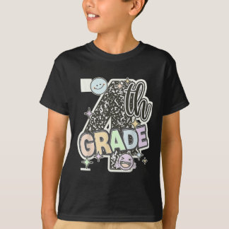 First Day Of Fourth Grade Composition Notebook Tea T-Shirt