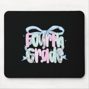 First Day Of Fourth Grade Floral Bundle For Teache Mouse Pad
