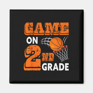 First Day of Game On 2nd Grade Back To School Bask Magnet