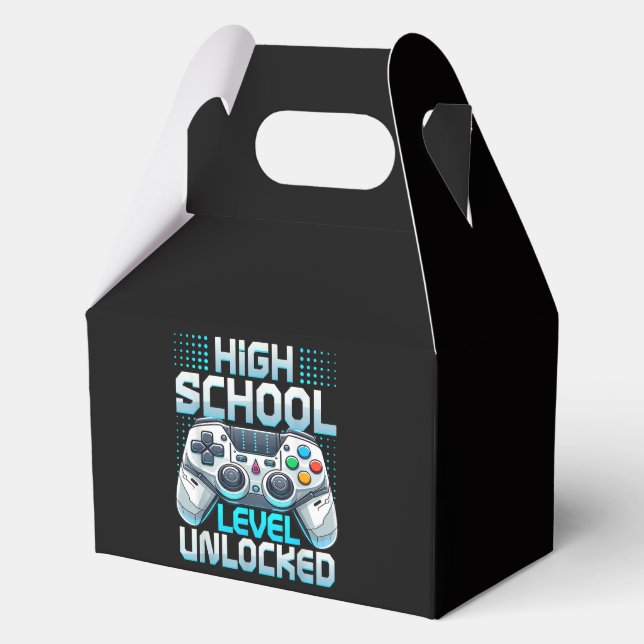 First Day of High School Level Unlocked Favor Box (Front)